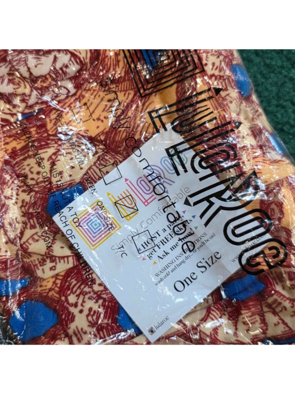 LuLaRoe Womens Printed Leggings One Size Lot 6 Unique Patterns Soft Stretchy NEW - Picture 2 of 8